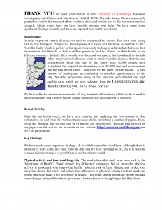 EPIC-Norfolk Newsletter Autumn 2006