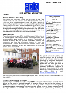 EPIC-Norfolk Newsletter Winter 2010